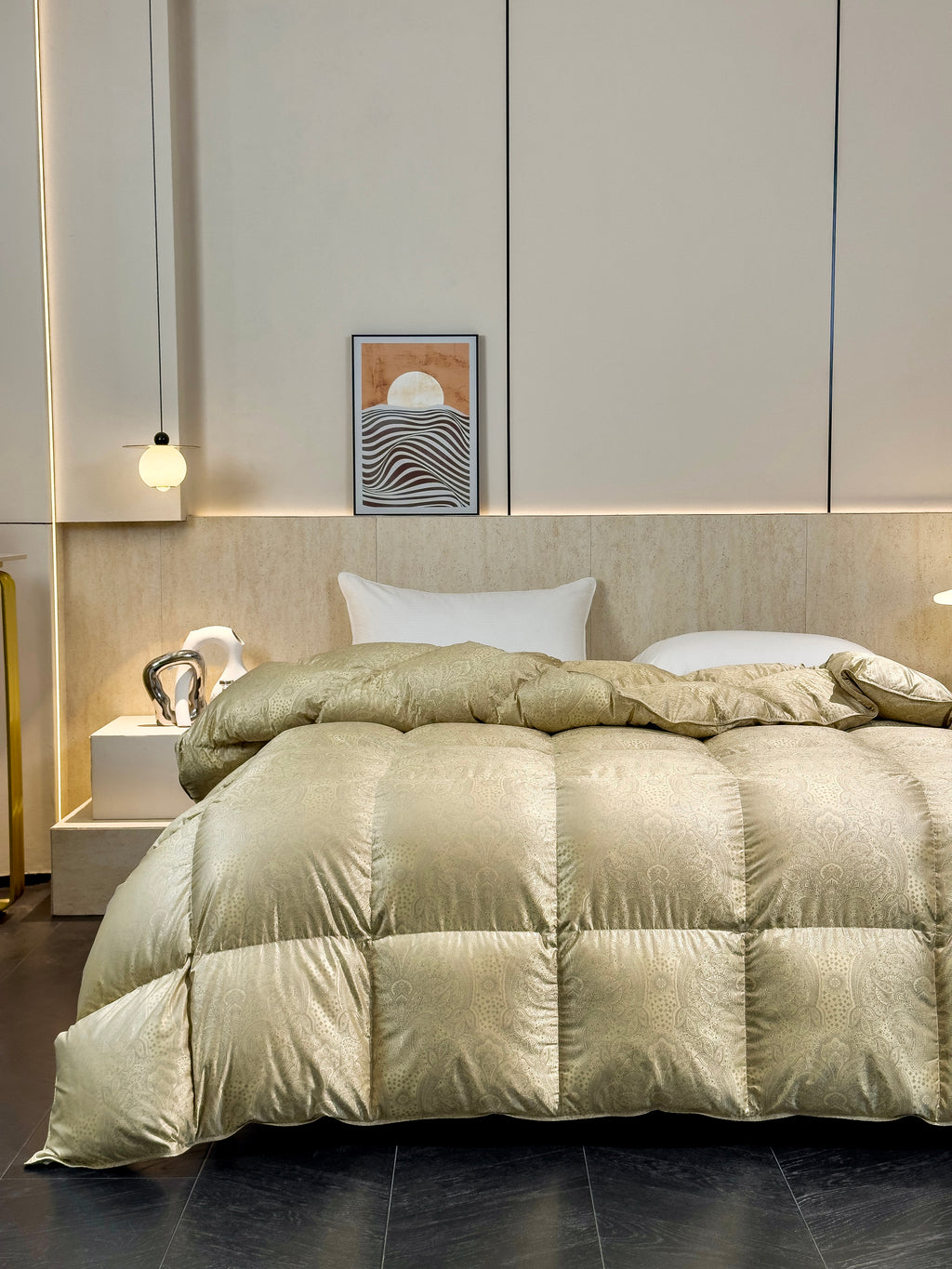 Box Stitch Jacobean Gold