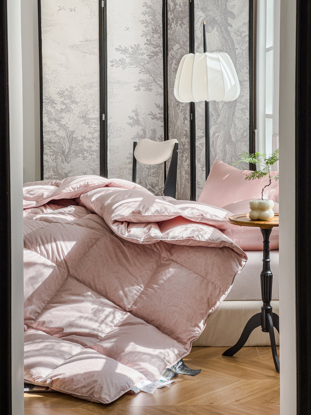 Box Stitch Jacobean Desert Rose